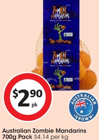 Coles Australian Zombie Mandarins 700g Pack offer