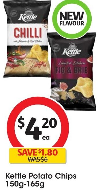 Coles Kettle Potato Chips 150g-165g offer