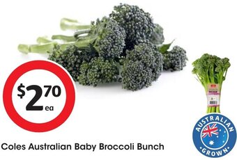 Coles Coles Australian Baby Broccoli Bunch offer