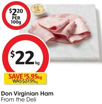 Coles Don Virginian Ham offer