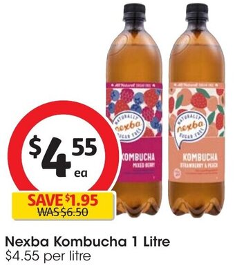 Coles Nexba Kombucha 1 Litre offer