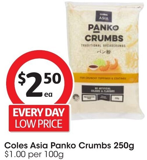 Coles Asia Panko Crumbs 250g offer at Coles