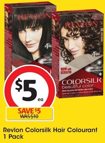Coles Revlon Colorsilk Hair Colourant 1 Pack offer