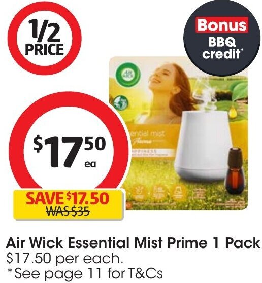 Air Wick Essential Mist Prime 1 Pack offer at Coles