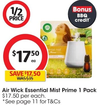 Coles Air Wick Essential Mist Prime 1 Pack offer