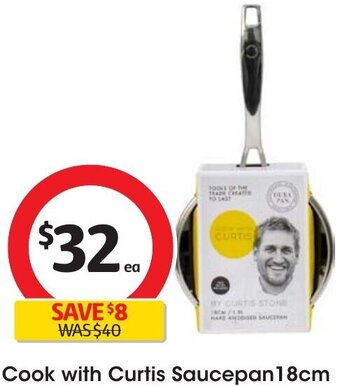 Coles Cook with Curtis Saucepan 18cm offer