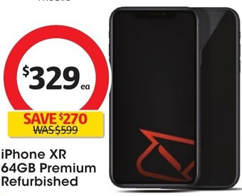 Coles iPhone XR 64GB Premium Refurbished offer