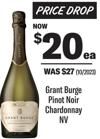 Coles Grant Burge Pinot Noir Chardonnay NV offer