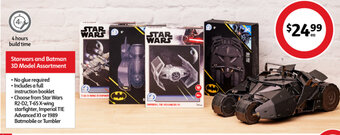 Coles Starwars and Batman 3D Model Assortment offer