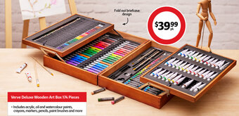 Coles Verve Deluxe Wooden Art Box offer