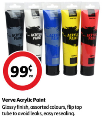 Coles Verve Acrylic Paint offer