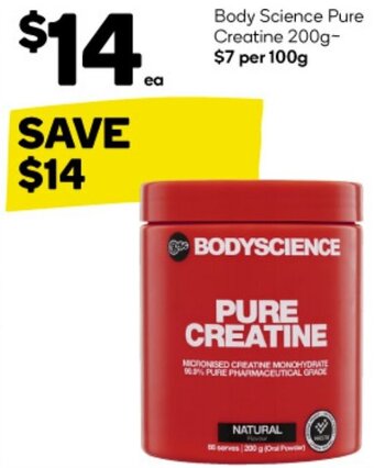 Woolworths Body Science Pure Creatine 200g offer