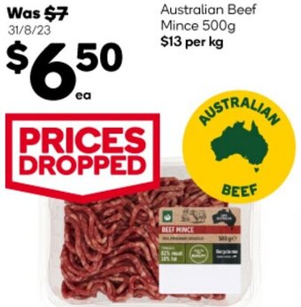 Woolworths Australian Beef Mince 500g offer