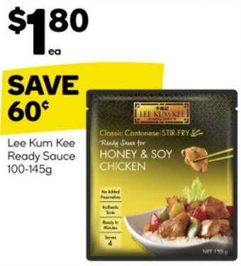 Woolworths Lee Kum Kee Ready Sauce 100-145g offer