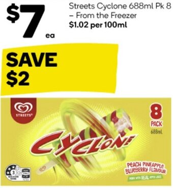 Streets Cyclone 688ml Pk 8