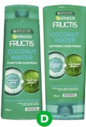 Woolworths Garnier Fructis Shampoo or Conditioner 315ml offer