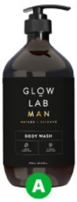 Woolworths Glow Lab Body Wash Man 900ml offer