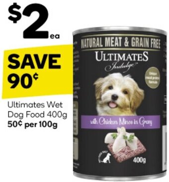 Woolworths Ultimates Wet Dog Food 400g offer