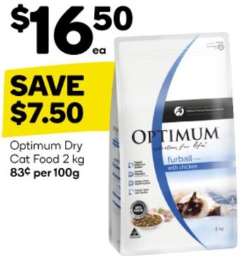Woolworths Optimum Dry Cat Food 2 kg offer