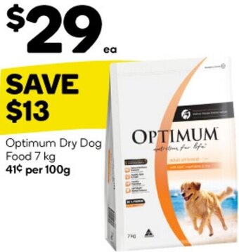 Woolworths Optimum Dry Dog Food 7 kg offer