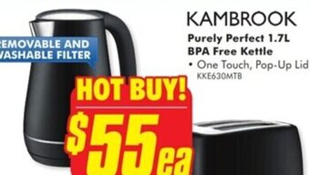 The Good Guys KAMBROOK Purely Perfect 1.7L BPA Free Kettle offer