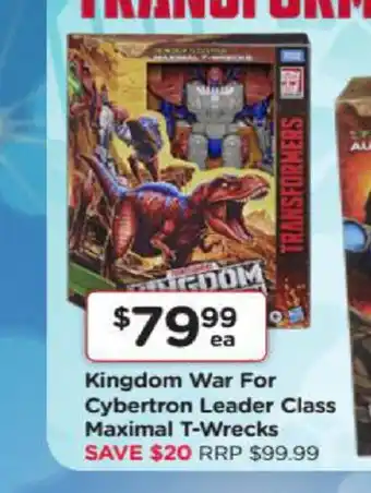 Kingdom War For Cyberton Leader Class Maximal T-Wrecks