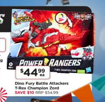 Dino Fury Battle Attackers T-Rex Champion Zord