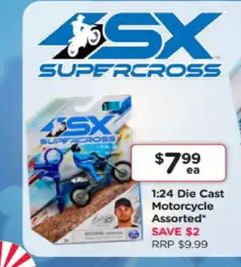 Toyworld 1:24 Die Cast Motorcycle Assorted offer
