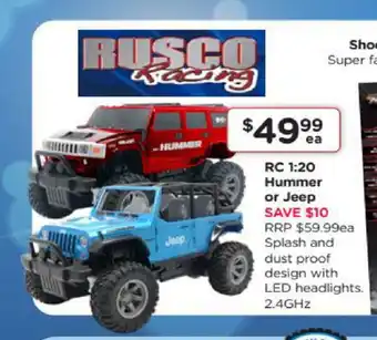 Toyworld RC 1:20 Hummer or Jeep offer