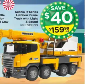 Toyworld Scania R-Series Liebherr Crane Truck with Light & Sound offer