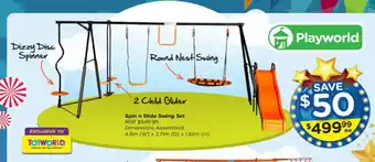 Spin n Slide Swing Set