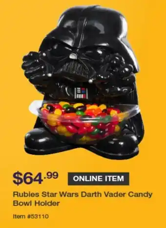 Rubies Star Wars Darth Vader Candy Bowl Holder