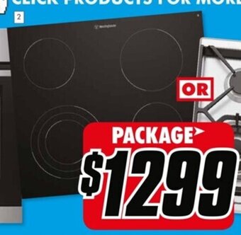 The Good Guys Westinghouse 60cm Ceramic Cooktop-Black offer