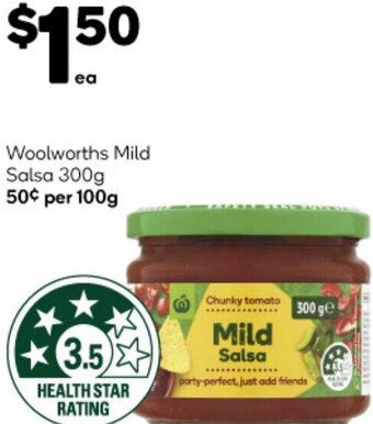 Woolworths Woolworths Mild Salsa 300g offer