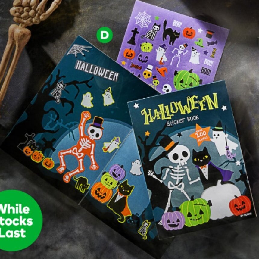 Halloween Sticker Book A5 offer at Woolworths