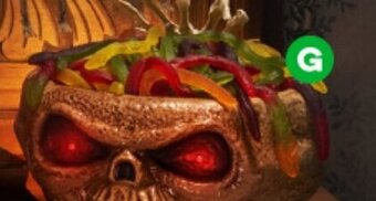 Halloween Animated Scary Candy Bowl
