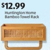 ALDI Huntington Home Bamboo Towel Rack offer