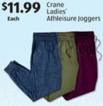 ALDI Crane Ladies' Athleisure Joggers offer