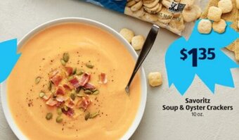 ALDI Savoritz Soup & Oyster Crackers offer