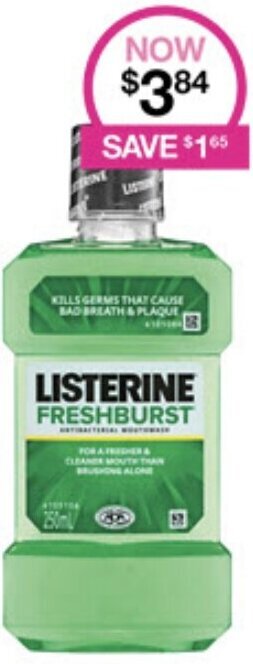 Priceline LISTERINE FRESHBURST offer