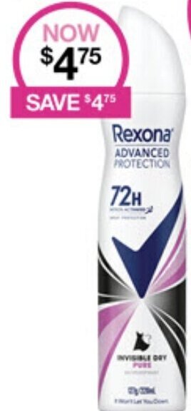 Priceline Rexona ADVANCED PROTECTION 72H offer