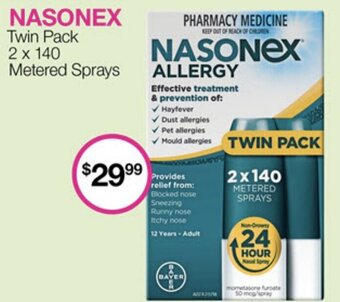 Priceline NASONEX Twin Pack offer