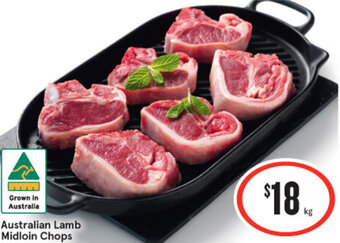 IGA Australian Lamb Midloin Chops offer