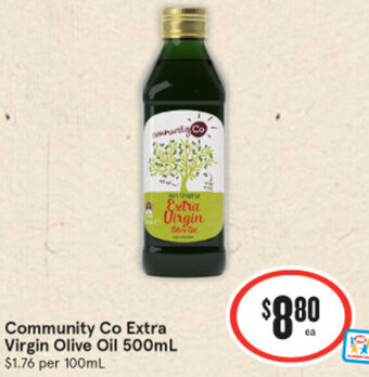 IGA Community Co Extra Virgin Olive Oil 500mL offer
