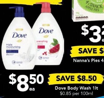 Drakes Dove Body Wash 1lt offer