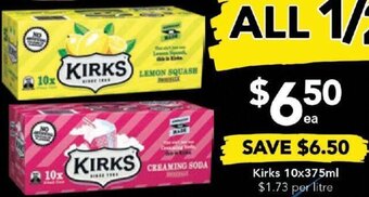 Drakes Kirks 10x375ml offer