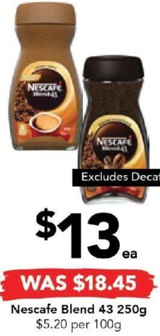 Drakes Nescafe Blend 43 250g offer