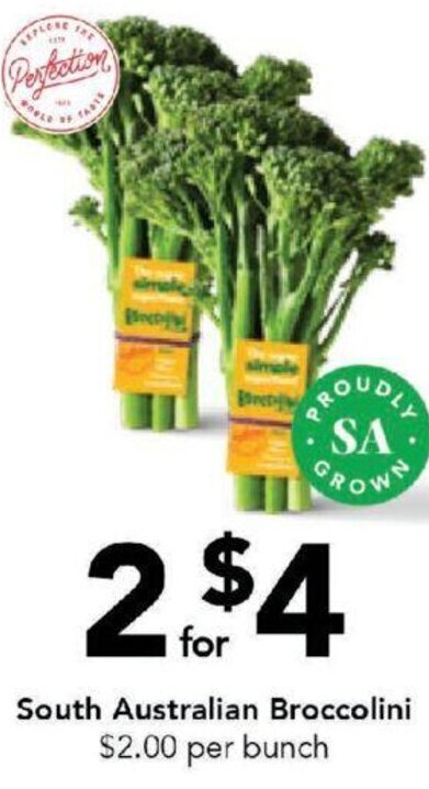 Drakes South Australian Broccolini offer
