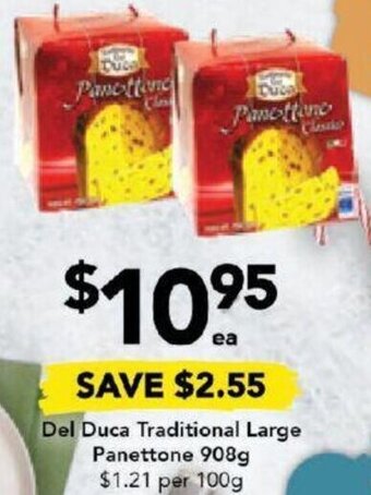Drakes Del Duca Traditional Large Panettone 908g offer