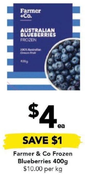 Drakes Farmer & Co Frozen Blueberries 400g offer